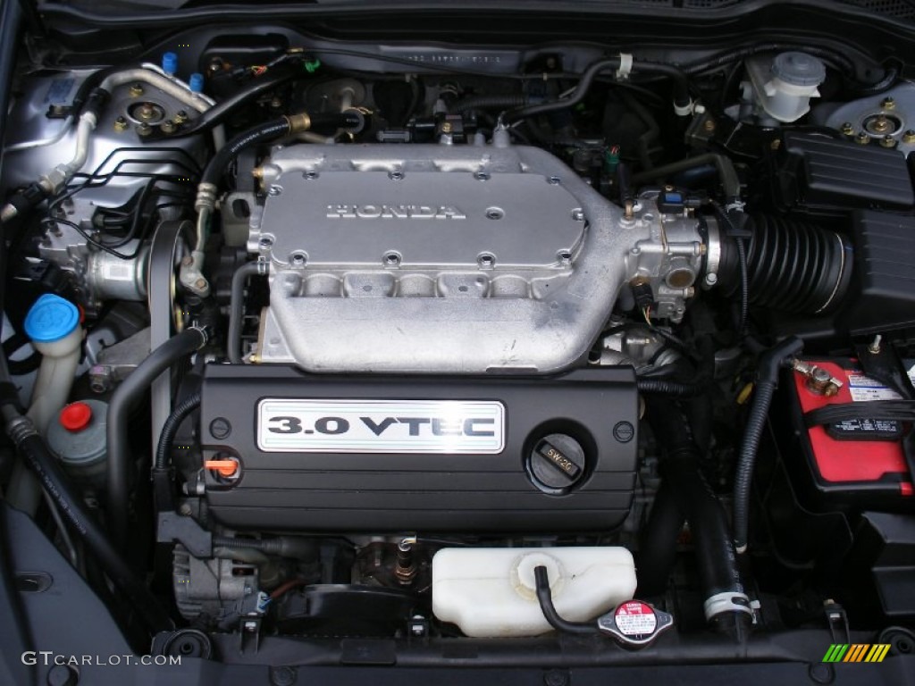 2003 Accord EX V6 Sedan - Satin Silver Metallic / Black photo #39