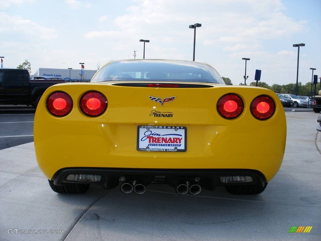 2008 Corvette Coupe - Velocity Yellow / Ebony photo #6