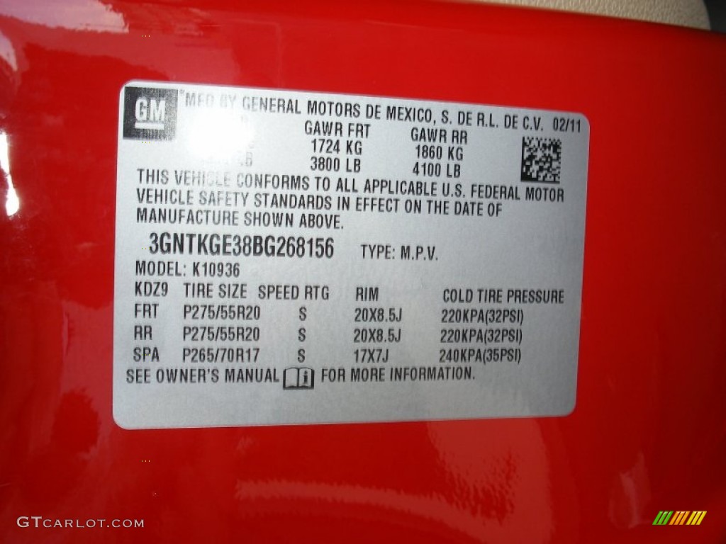 2011 Avalanche LTZ 4x4 - Victory Red / Dark Cashmere/Light Cashmere photo #41