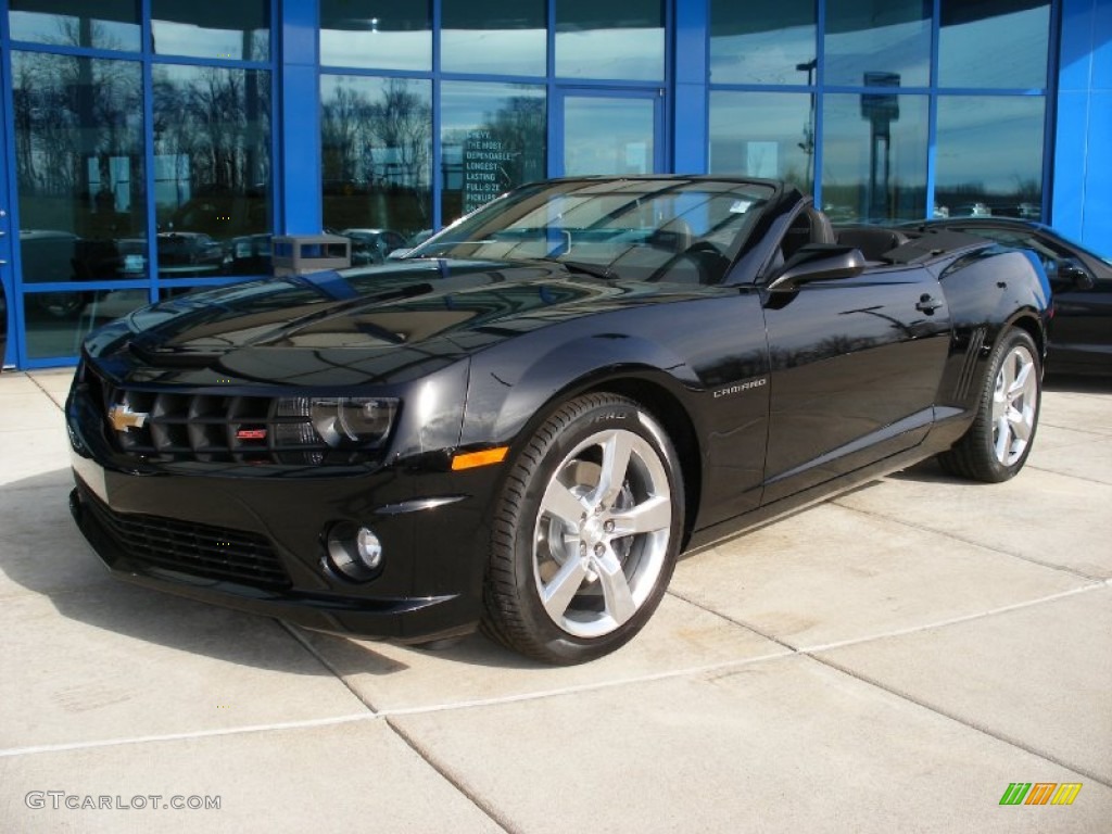 2011 Camaro SS/RS Convertible - Black / Black photo #1