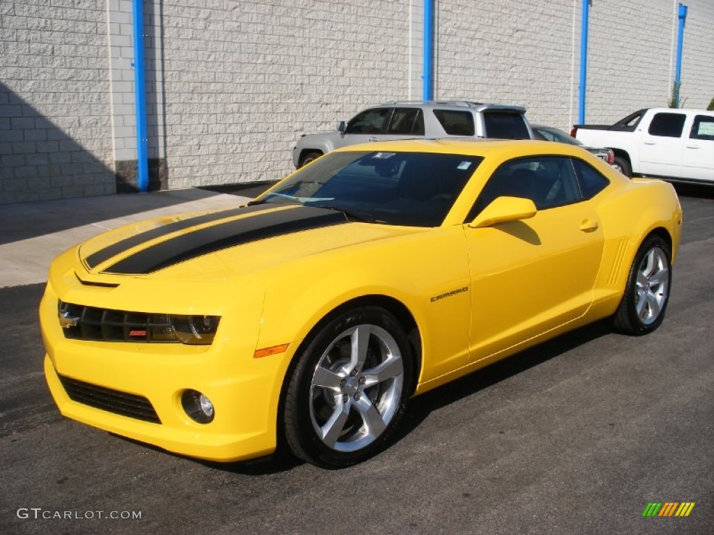 2011 Camaro SS/RS Coupe - Rally Yellow / Black photo #3