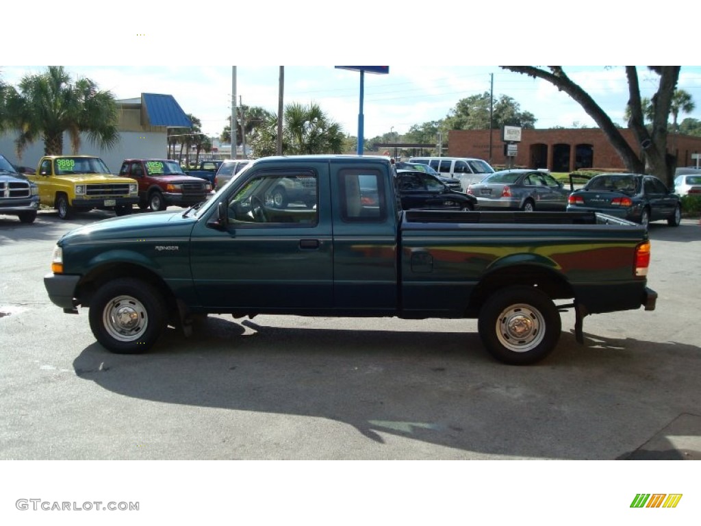 1998 Ranger XL Extended Cab - Deep Emerald Green Metallic / Medium Prairie Tan photo #4