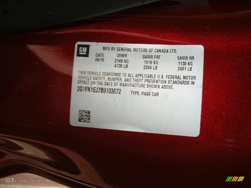 2011 Camaro SS/RS Coupe - Red Jewel Metallic / Black photo #45