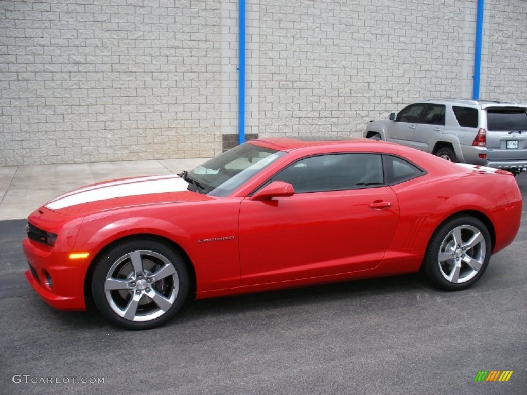 2010 Camaro SS/RS Coupe - Victory Red / Black photo #11