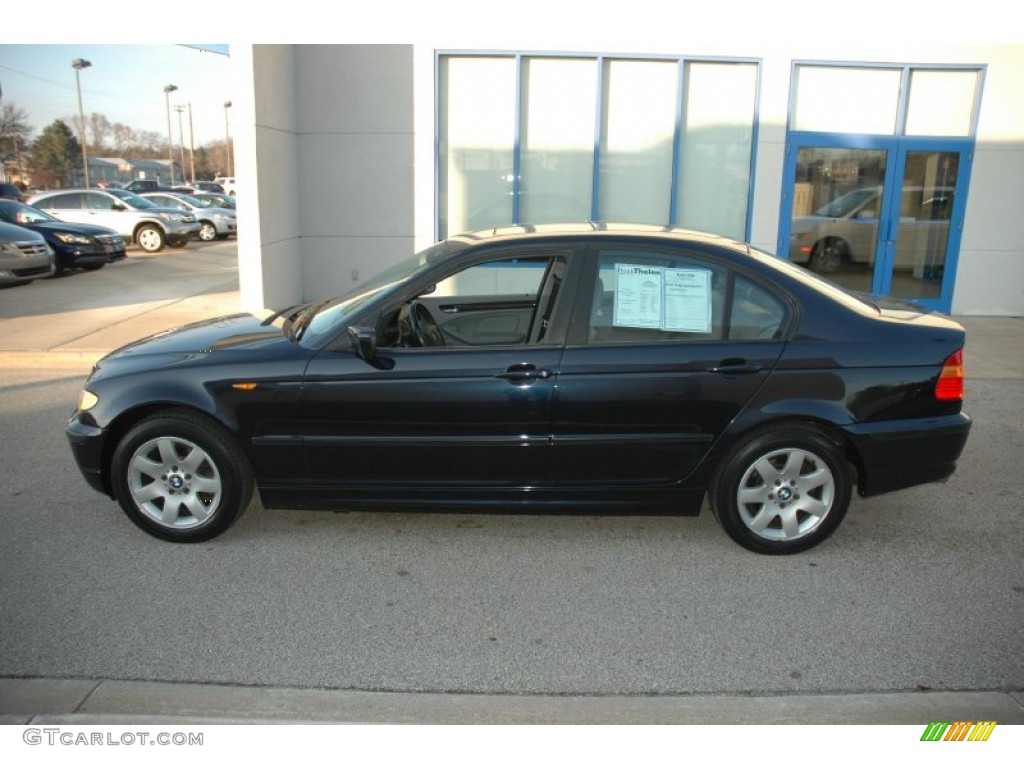 2002 3 Series 325xi Sedan - Jet Black / Grey photo #12