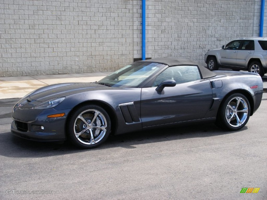 Cyber Gray Metallic 2010 Chevrolet Corvette Grand Sport Convertible Exterior Photo #58037804