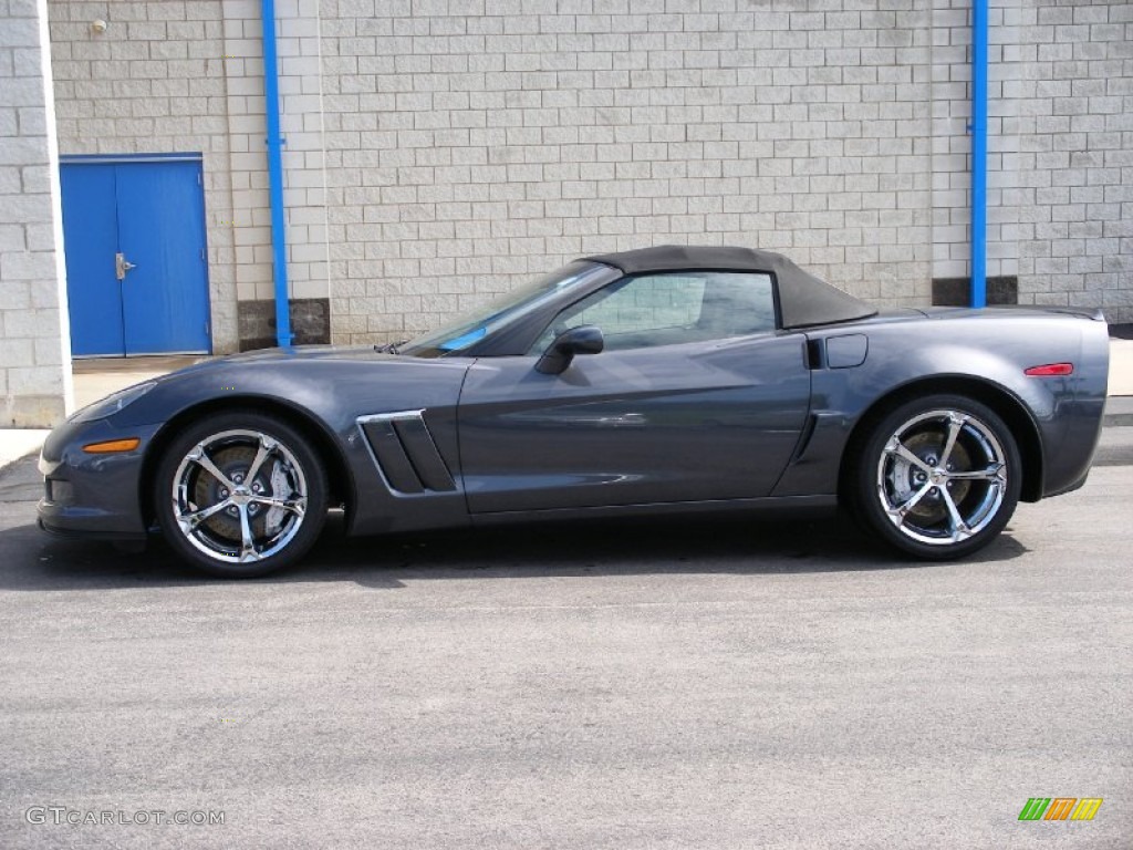 Cyber Gray Metallic 2010 Chevrolet Corvette Grand Sport Convertible Exterior Photo #58037807