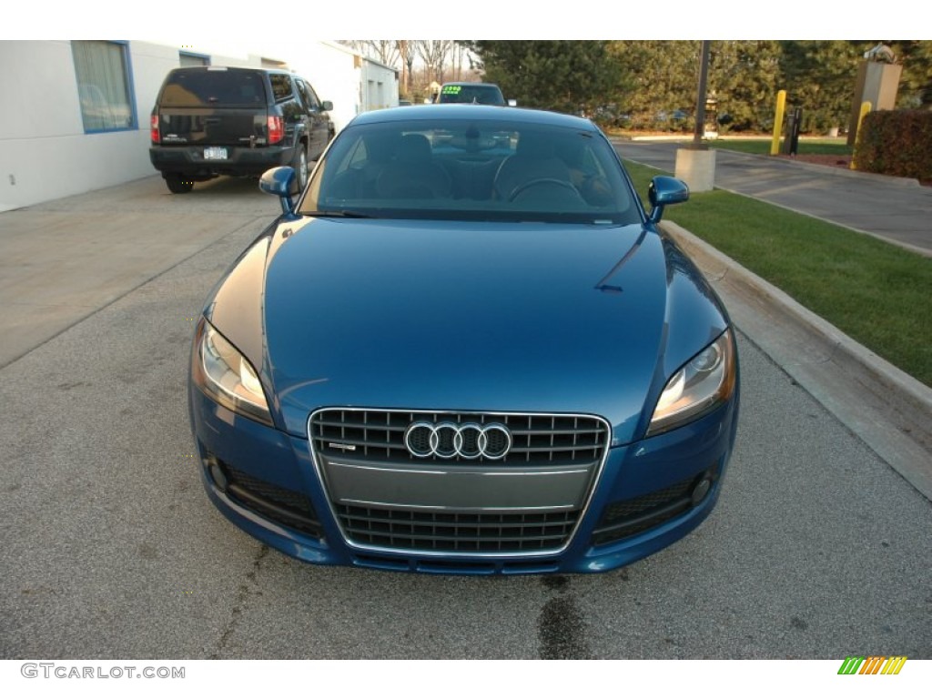 2009 TT 2.0T quattro Coupe - Aruba Blue Pearl Effect / Black photo #2