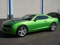 2010 Synergy Green Metallic Chevrolet Camaro LT Coupe  photo #3
