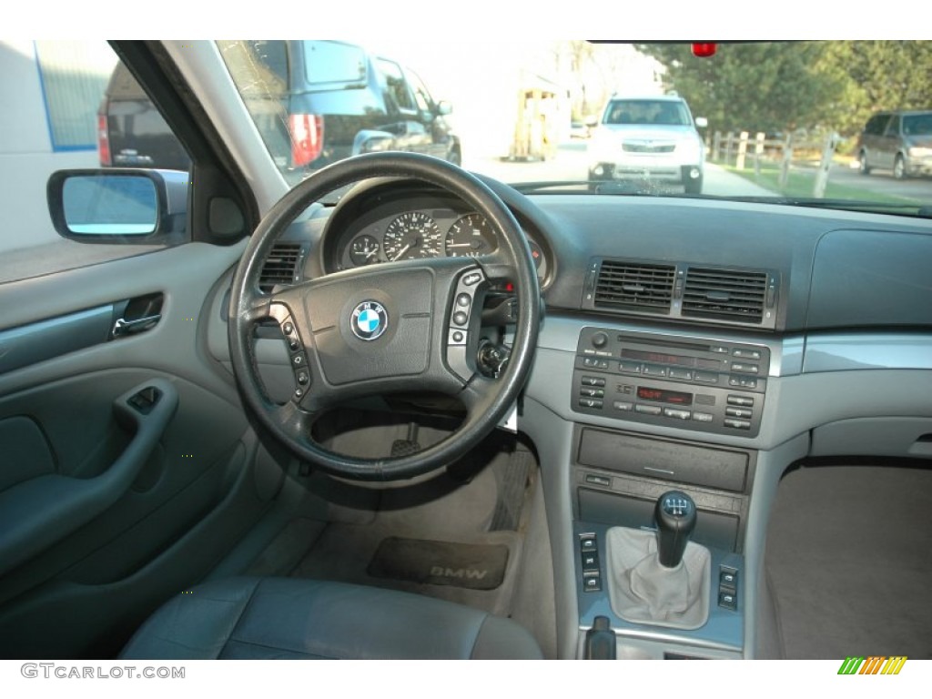 2000 3 Series 323i Sedan - Titanium Silver Metallic / Grey photo #8