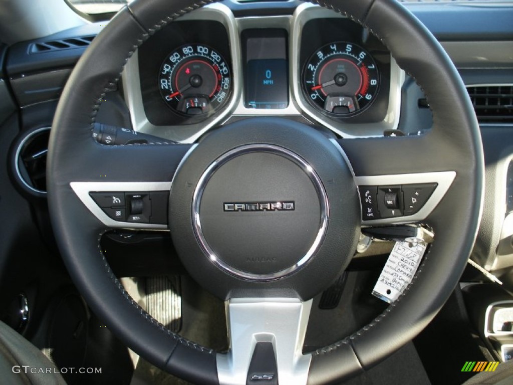 2010 Chevrolet Camaro SS/RS Coupe Gray Steering Wheel Photo #58039026