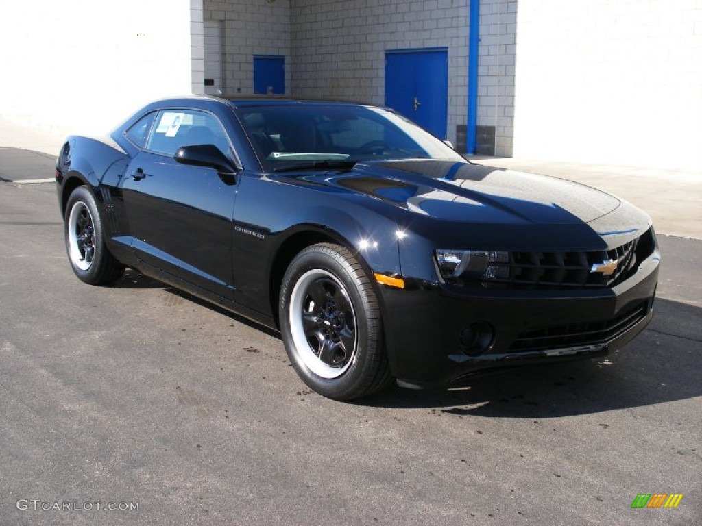 2010 Camaro LS Coupe - Black / Black photo #9