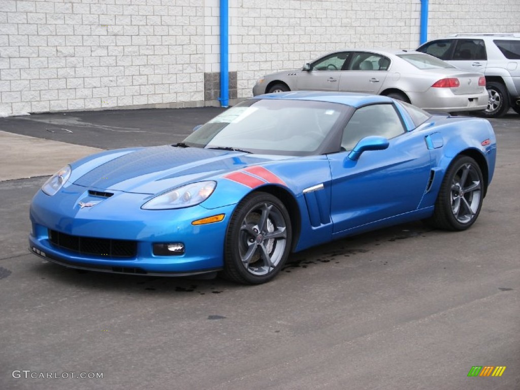 Jetstream Blue Metallic 2010 Chevrolet Corvette Grand Sport Coupe Exterior Photo #58039332