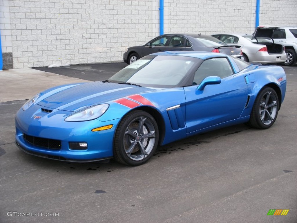 Jetstream Blue Metallic 2010 Chevrolet Corvette Grand Sport Coupe Exterior Photo #58039344