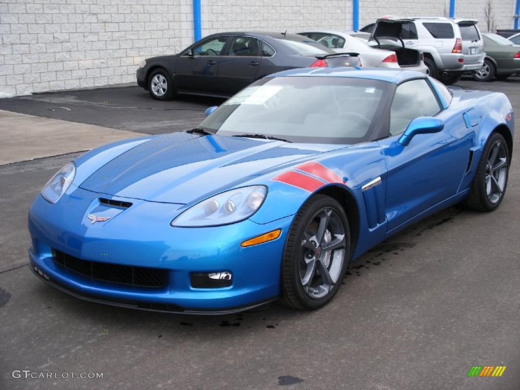 Jetstream Blue Metallic 2010 Chevrolet Corvette Grand Sport Coupe Exterior Photo #58039359