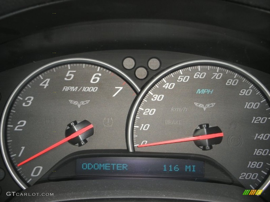 2010 Chevrolet Corvette Grand Sport Coupe Gauges Photo #58039374