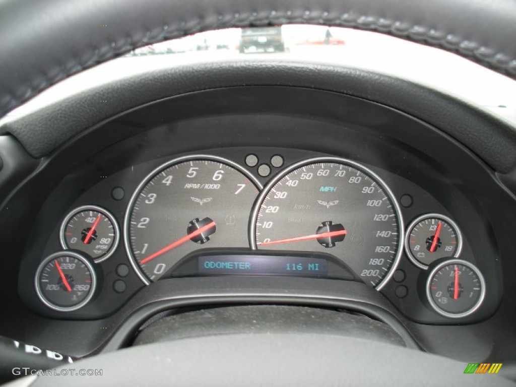 2010 Chevrolet Corvette Grand Sport Coupe Gauges Photo #58039380