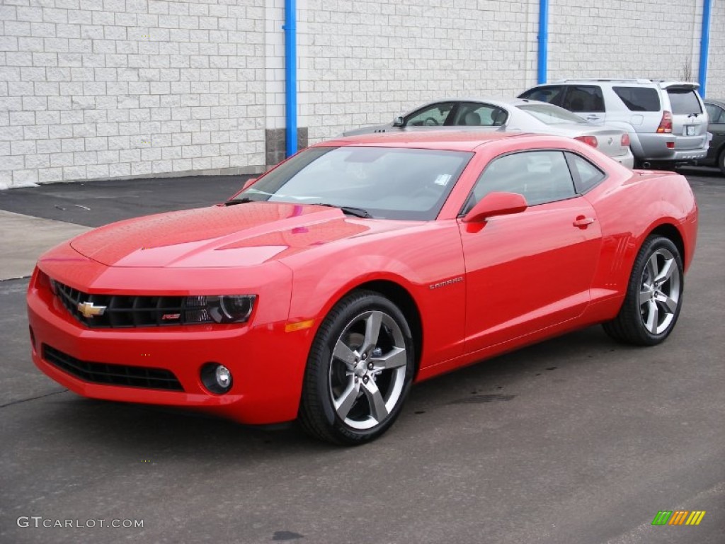 2010 Camaro LT/RS Coupe - Victory Red / Black photo #1