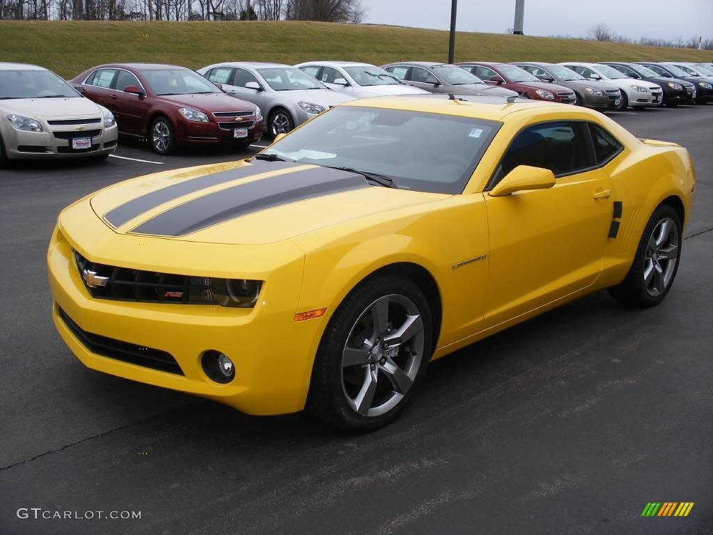 2010 Camaro LT/RS Coupe - Rally Yellow / Black photo #1