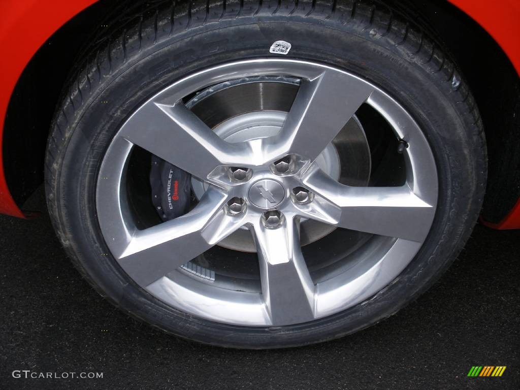 2010 Camaro SS/RS Coupe - Inferno Orange Metallic / Black photo #27