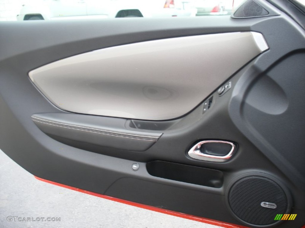 2010 Camaro SS/RS Coupe - Inferno Orange Metallic / Black photo #31