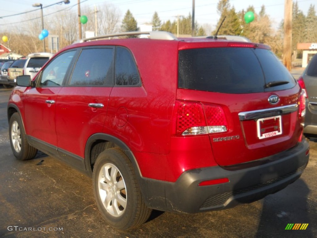2011 Sorento LX - Spicy Red / Gray photo #12