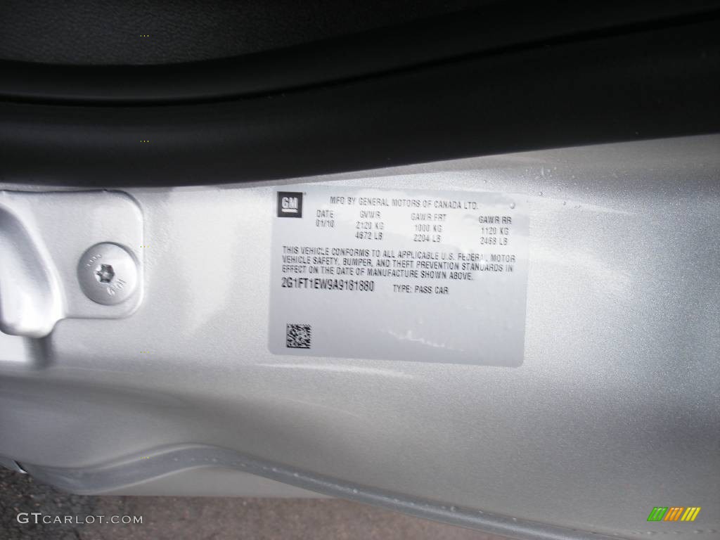 2010 Camaro SS/RS Coupe - Silver Ice Metallic / Black photo #36