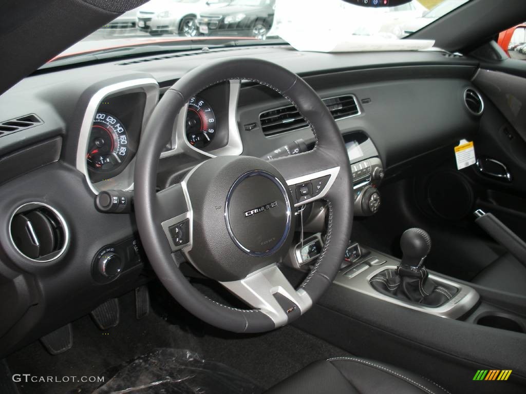 2010 Camaro SS/RS Coupe - Inferno Orange Metallic / Black photo #20