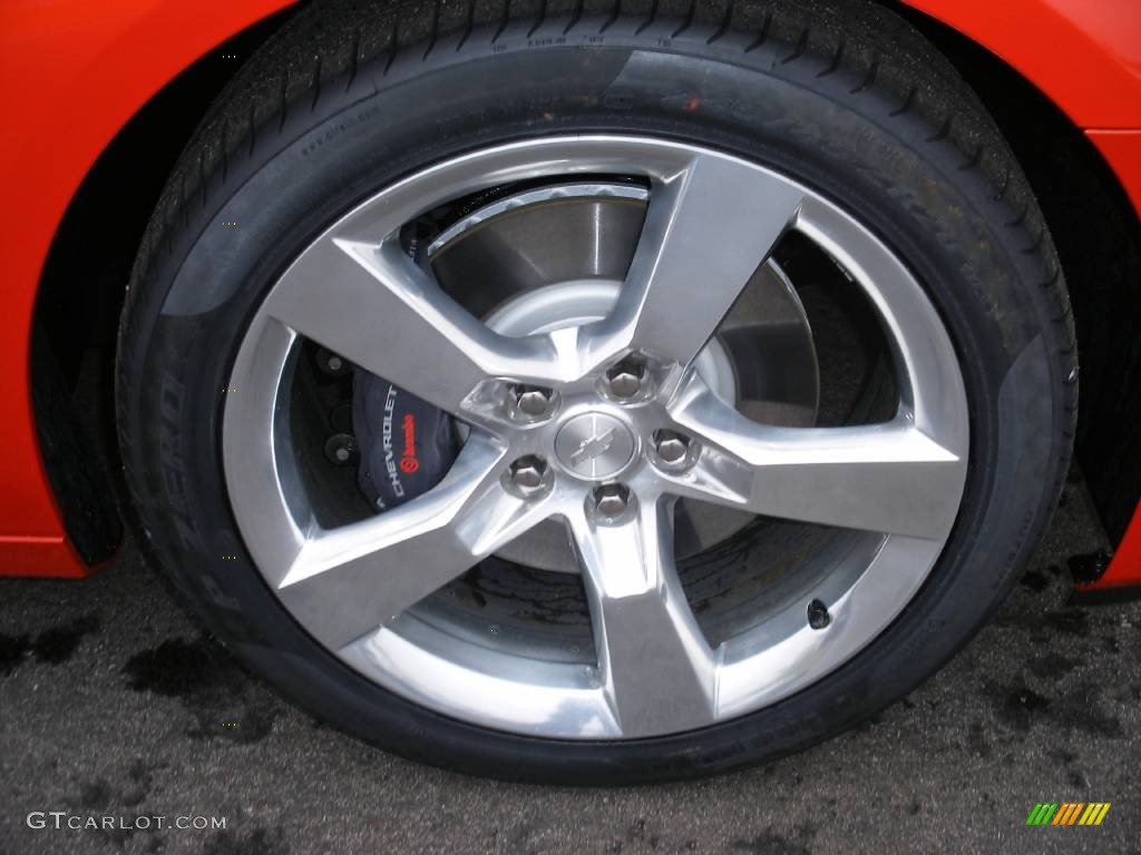 2010 Camaro SS/RS Coupe - Inferno Orange Metallic / Black photo #31