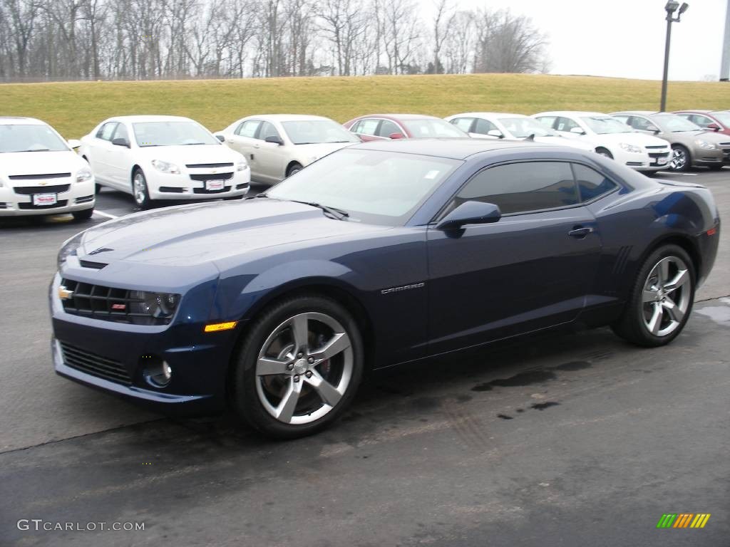 2010 Camaro SS/RS Coupe - Imperial Blue Metallic / Black photo #2