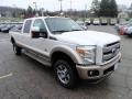 2012 White Platinum Metallic Tri-Coat Ford F350 Super Duty King Ranch Crew Cab 4x4  photo #6