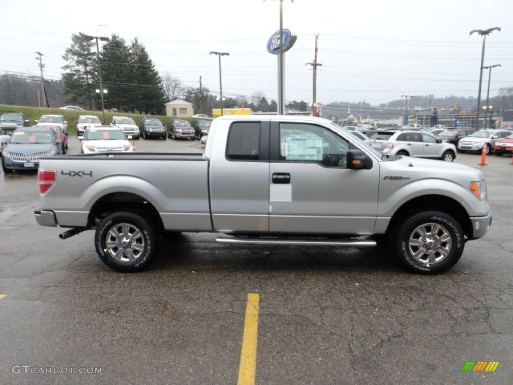 Ingot Silver Metallic 2012 Ford F150 XLT SuperCab 4x4 Exterior Photo #58043804