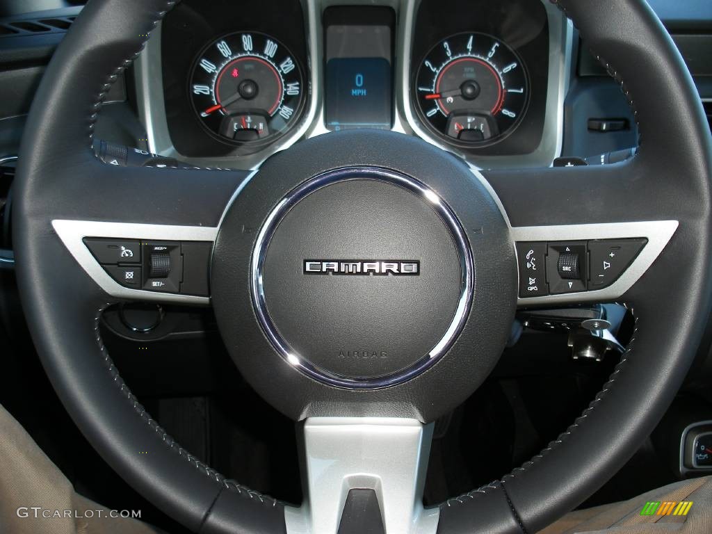 2010 Camaro LT Coupe - Aqua Blue Metallic / Black photo #22
