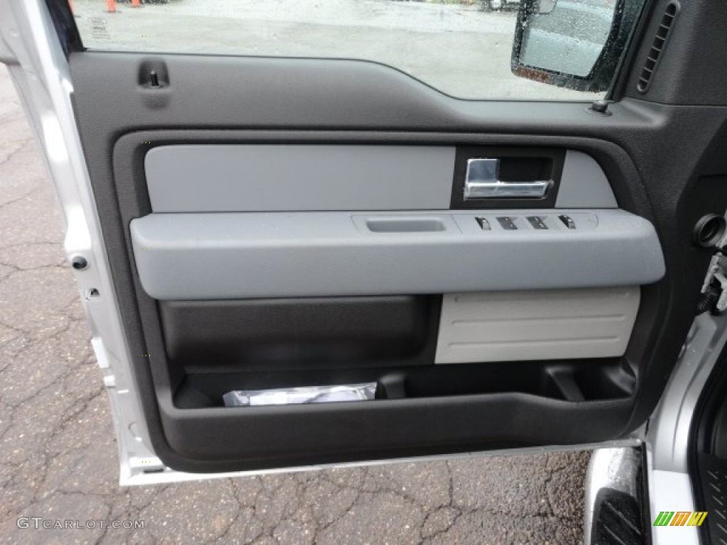 2012 Ford F150 XLT SuperCab 4x4 Steel Gray Door Panel Photo #58043885