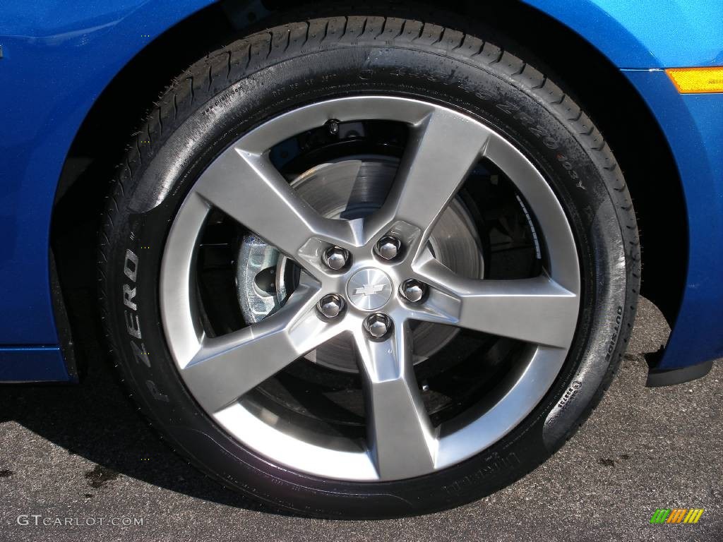 2010 Camaro LT Coupe - Aqua Blue Metallic / Black photo #37