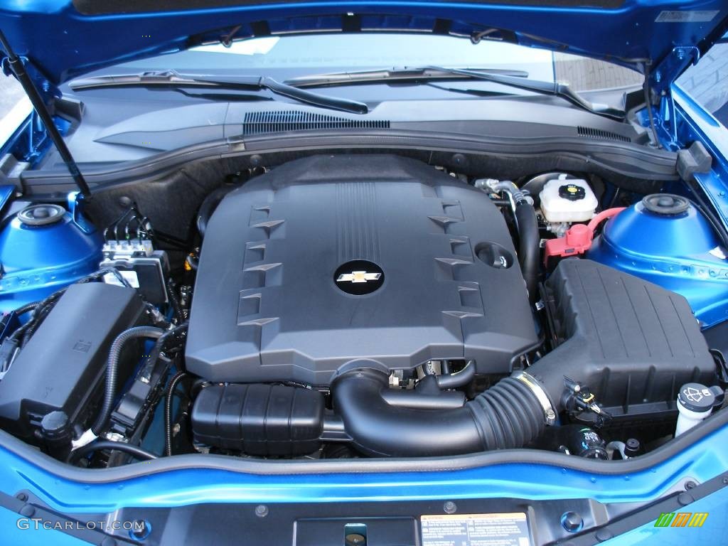2010 Camaro LT Coupe - Aqua Blue Metallic / Black photo #39