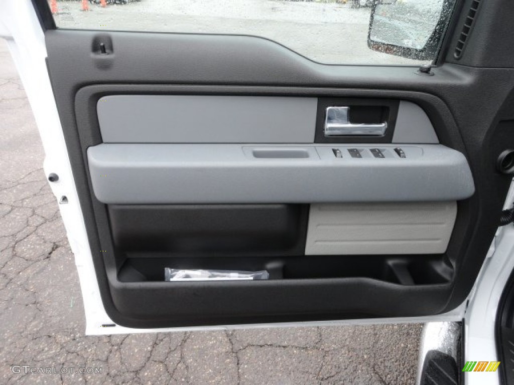 2012 F150 XLT SuperCab 4x4 - Oxford White / Steel Gray photo #14