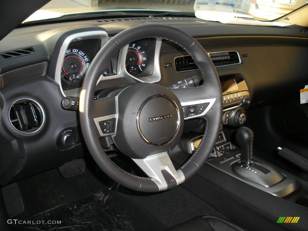 2010 Chevrolet Camaro SS/RS Coupe Black Steering Wheel Photo #58045112