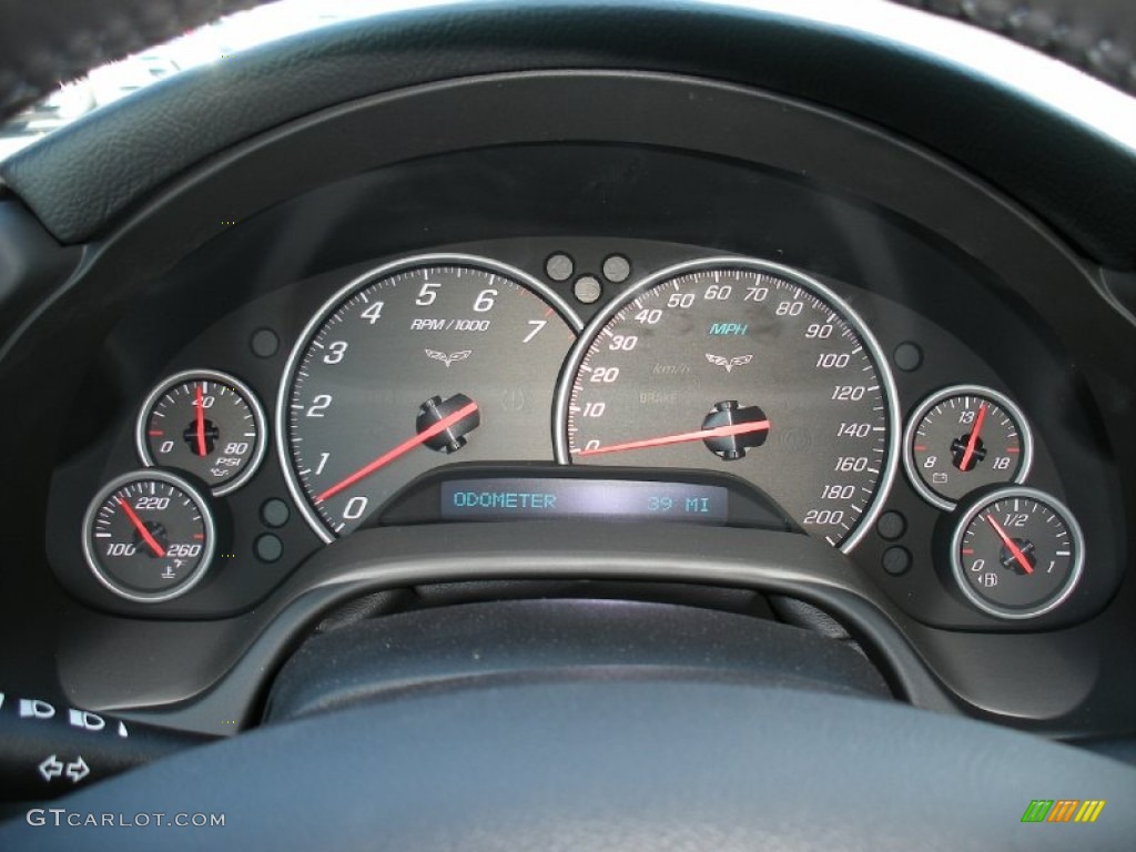 2010 Chevrolet Corvette Coupe Gauges Photo #58045850