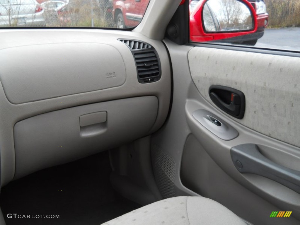 2003 Accent GL Coupe - Retro Red / Gray photo #6