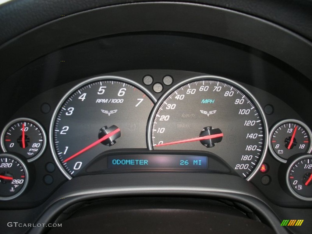 2010 Chevrolet Corvette Coupe Gauges Photo #58046233