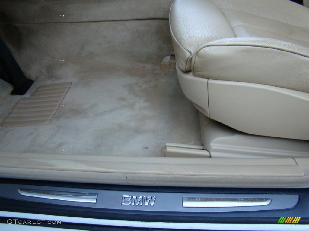 2004 7 Series 745Li Sedan - Alpine White / Dark Beige/Beige III photo #9