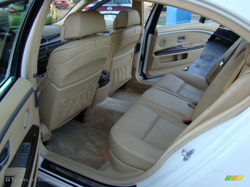 2004 7 Series 745Li Sedan - Alpine White / Dark Beige/Beige III photo #11