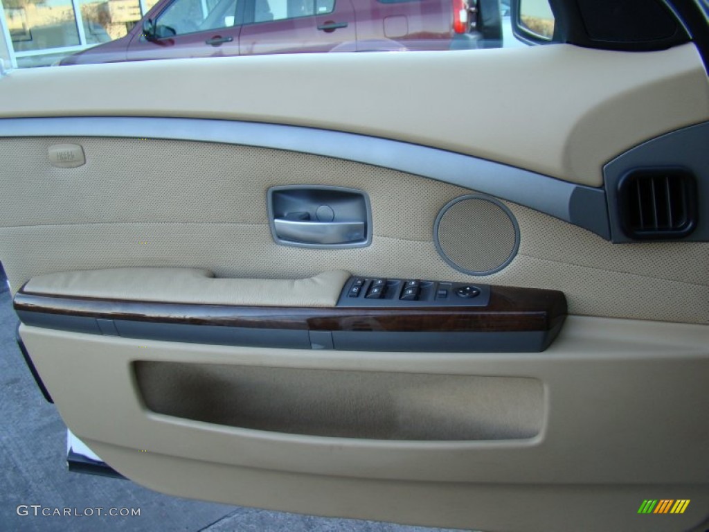 2004 7 Series 745Li Sedan - Alpine White / Dark Beige/Beige III photo #17