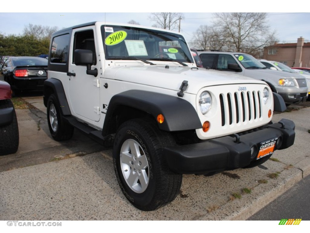 2009 Wrangler X 4x4 - Stone White / Dark Slate Gray/Medium Slate Gray photo #3