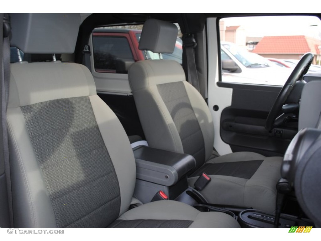 2009 Wrangler X 4x4 - Stone White / Dark Slate Gray/Medium Slate Gray photo #5