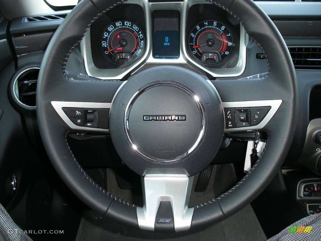 2010 Chevrolet Camaro SS/RS Coupe Gray Steering Wheel Photo #58048622
