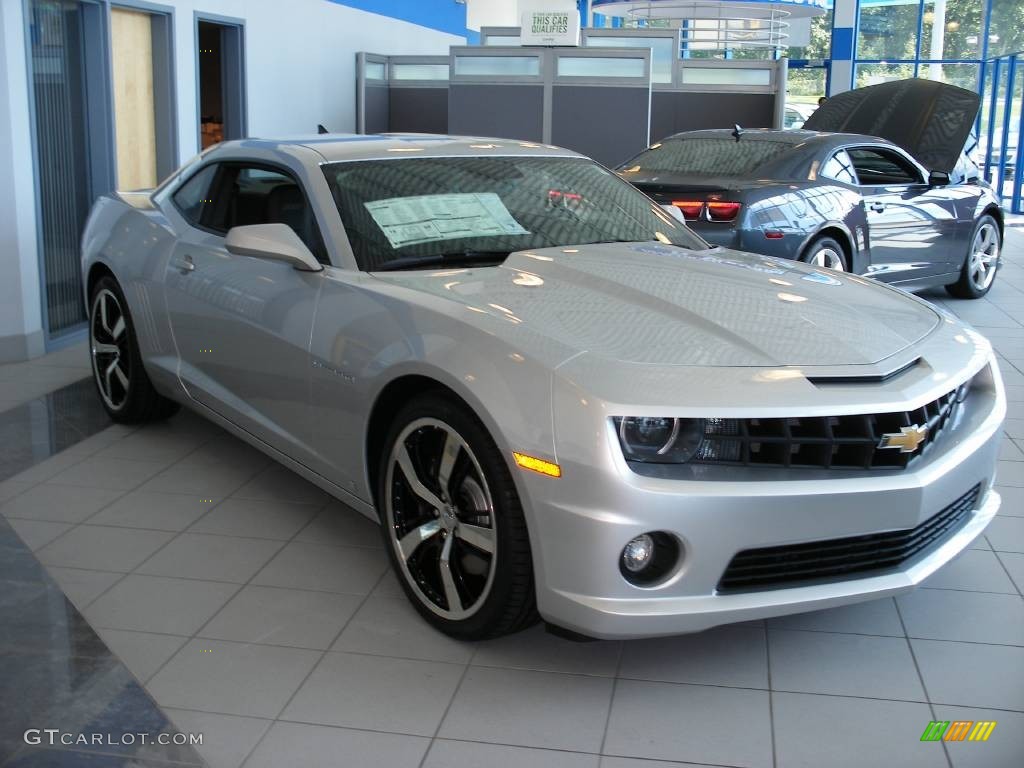 2010 Camaro SS/RS Coupe - Silver Ice Metallic / Black photo #4