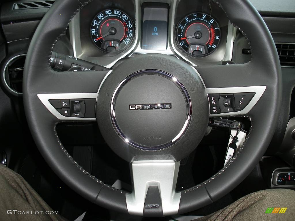 2010 Chevrolet Camaro SS/RS Coupe Black Steering Wheel Photo #58048790