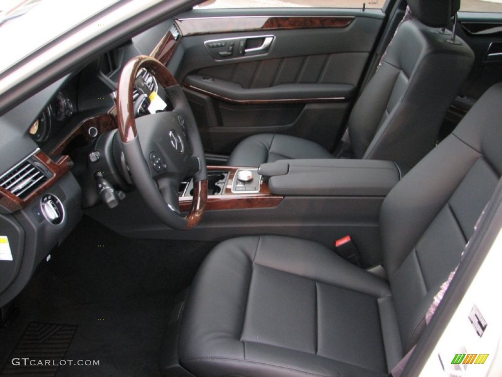 Black Interior 2012 Mercedes-Benz E 350 4Matic Sedan Photo #58049021